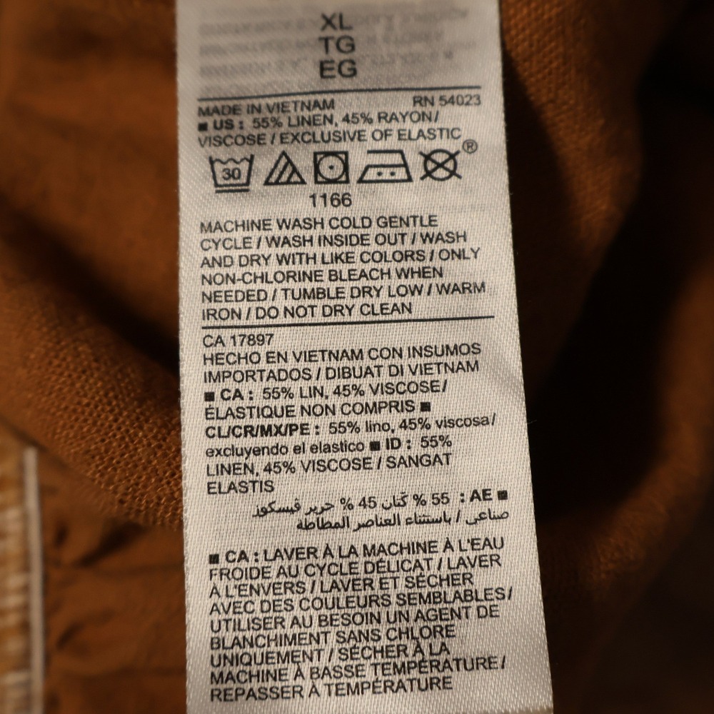 Old Navy Linen Blend Cami Jumpsuit Wide Leg Warm Coffee Womens Granola  Size‎ XL - Picture 4 of 11